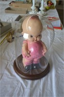 Baby Doll With Wings In Glass Container