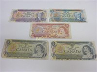 1970's Canadian Paper Money