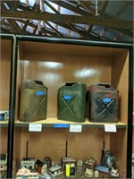 3 Military Gas Cans As Shown