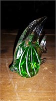 Green angelfish paperweight