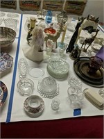 Group of China glassware figurines Etc as shown