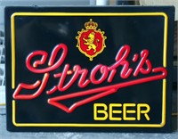 Stroh's Lighted Beer Sign Works