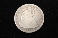 1863-S Seated Liberty Half Dollar