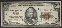 1929 Federal Reserve Note ($50)