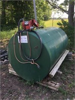 750 gallon fuel barrel with electric pump