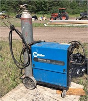 Miller 250 MIG welder with tank and cart
