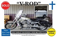 2002 Harley Davidson "V Rod" Motorcycle CHARITY