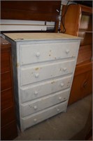 Painted Vtg-Style Chest of Drawers
