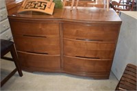 Mid Century Solid Wood Dresser