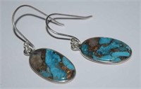 Sterling Silver Earrings w/ Turquoise