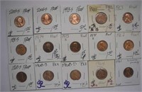 (15)  Proof Lincoln Pennies - Mixed 1961 - 2005s