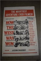 Authentic Original 1963 "How The West Was Won"