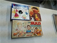 The Mad Magazine game, Headache game and Sesame