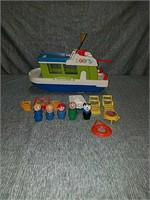 Vintage Fisher-Price happy houseboat and little