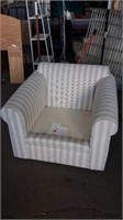 Striped Fabric Arm Chair (Cushions Coming)