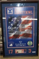 AXA Liberty Bowl Poster & Ticket TCU VS. Colorado
