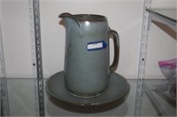 Frankoma Pitcher and Plate