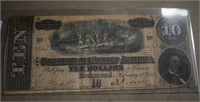 $10 Civil War Confederate Note - Feb. 17th, 1964