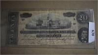 $20 Civil War Confederate Note - Feb. 17th, 1964