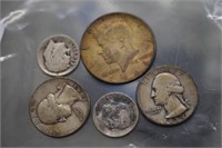 90% Silver Coins -1939 & 51 Washington Quarters,