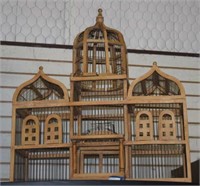 Large Wood & Metal Bird Cage