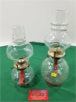 Pair Oil Lamps