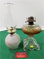 Pair Oil Lamps