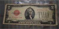 1928 G Series $2 Red Seal Note