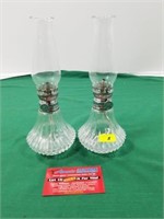 Pair Oil Lamps