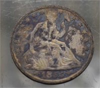 1855o w/ Arrows (Low Mintage) Seated Liberty Half