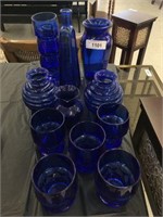 11 Pcs. Of Cobalt Blue Glass