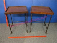 pair of metal base stands (24in tall)