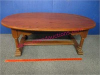 vintage solid oak coffee table