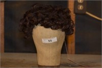 VINTAGE MANNEQUIN HEAD WITH WIG