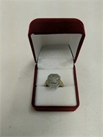 10k Gold Diamond Ring 2. 8 Dwt