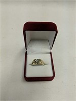 14k Gold Diamond Ring 3. 7 Dwt