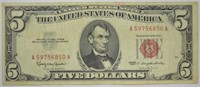 5$ US NOTE RED SEAL