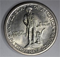 1925 LEXINGTON COMMEM HALF DOLLAR, AU