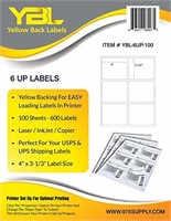 YBL Labels - 6 Up Labels - Address Labels