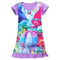 Trolls Loose Fit Pj Dress Sz 120