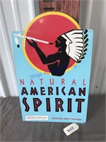 American Spirit tin sign
