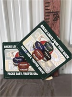 2- Skoal break loose from your chew tin sign