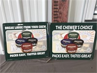 2- Skoal Chewer's choice tin sign