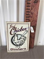 Fried Chicken Dinners tin sign