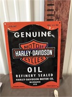 Harley Davidson tin sign