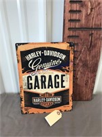 Harley Davidson Garage tin sign