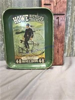 Howe Machine Co. Ld. Bicycles tin tray