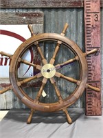 Wood Boat Wheel