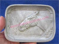 vintage "horse head" small tray (embossed)