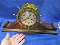 antique waterbury ships clock (mantle clock)